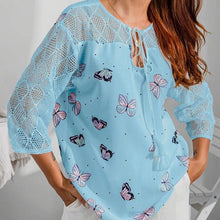 Afbeelding in Gallery-weergave laden, Dames T-shirt met V-hals