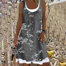 Afbeelding in Gallery-weergave laden, Casual tanktop-jurk met ronde hals