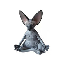 Afbeelding in Gallery-weergave laden, Sphynx Kat Yoga Standbeeld