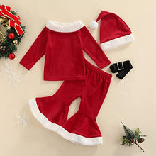 Afbeelding in Gallery-weergave laden, Fluwelen herfstoutfits voor kerstman