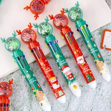 Afbeelding in Gallery-weergave laden, Kerst Balpen met 10 Kleuren