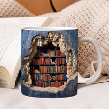Afbeelding in Gallery-weergave laden, 3D boekenplank mok