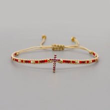 Afbeelding in Gallery-weergave laden, Retro kruis armband
