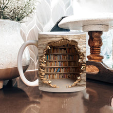 Afbeelding in Gallery-weergave laden, 3D boekenplank mok