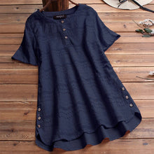 Afbeelding in Gallery-weergave laden, Bohemian Pullover Borduurwerk Casual blouse met korte mouwen