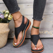 Afbeelding in Gallery-weergave laden, Effen zomersandalen met gesp