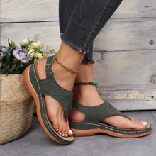 Afbeelding in Gallery-weergave laden, Effen zomersandalen met gesp