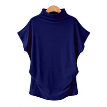 Afbeelding in Gallery-weergave laden, Half coltrui T-shirt met popmouwen