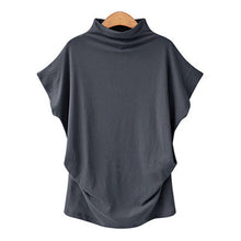 Afbeelding in Gallery-weergave laden, Half coltrui T-shirt met popmouwen