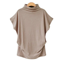 Afbeelding in Gallery-weergave laden, Half coltrui T-shirt met popmouwen