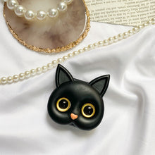 Afbeelding in Gallery-weergave laden, 3D schattige kitten telefoonhouder met mini spiegel
