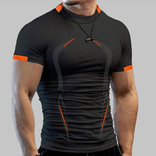 Afbeelding in Gallery-weergave laden, Zomer-fitness-T-shirt voor heren