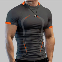 Afbeelding in Gallery-weergave laden, Zomer-fitness-T-shirt voor heren