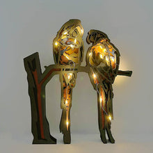 Afbeelding in Gallery-weergave laden, Wooden Carved Animal Ornaments (With Lights)