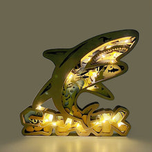 Afbeelding in Gallery-weergave laden, Wooden Carved Animal Ornaments (With Lights)