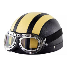 Afbeelding in Gallery-weergave laden, Motorfiets Harley PU-helm met bril