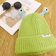 Afbeelding in Gallery-weergave laden, 🐸Winter ouder-kind schattige gloeiende kleine monster gebreide muts