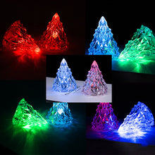 Afbeelding in Gallery-weergave laden, Mini LED Kristallen Kerstboom Nachtlampje