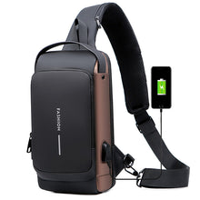 Afbeelding in Gallery-weergave laden, USB-opladen Sport Sling Anti-diefstal schoudertas