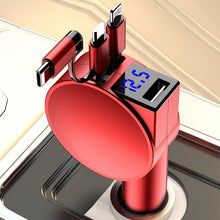 Afbeelding in Gallery-weergave laden, 3-in-1 intrekbare snellaad adapter voor in de auto
