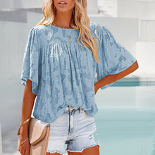 Afbeelding in Gallery-weergave laden, Flared Sleeve Cutout Chiffon Shirt