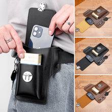 Afbeelding in Gallery-weergave laden, Telefoonholster voor herenriem Mobiele telefoonriempak kaart tas