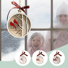 Afbeelding in Gallery-weergave laden, Handgemaakt Herdenkings Ornament met Kardinalen