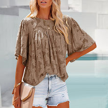 Afbeelding in Gallery-weergave laden, Flared Sleeve Cutout Chiffon Shirt