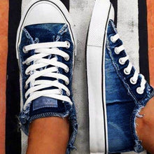 Afbeelding in Gallery-weergave laden, Denim canvas schoenen