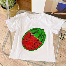 Afbeelding in Gallery-weergave laden, 2022 nieuw watermeloen t-shirt met wisselende pailletten