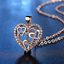 Afbeelding in Gallery-weergave laden, Open Gewerkte Hart Ketting