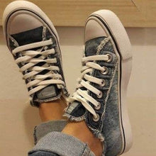 Afbeelding in Gallery-weergave laden, Denim canvas schoenen