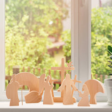 Afbeelding in Gallery-weergave laden, Pasen Scène Houten Decoratie