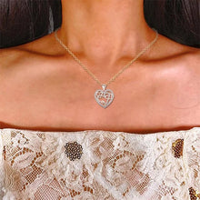 Afbeelding in Gallery-weergave laden, Open Gewerkte Hart Ketting