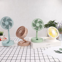 Afbeelding in Gallery-weergave laden, Mini opvouwbare telescopische ventilator voor telefoonhouder