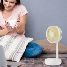 Afbeelding in Gallery-weergave laden, Mini opvouwbare telescopische ventilator voor telefoonhouder