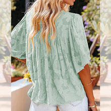 Afbeelding in Gallery-weergave laden, Flared Sleeve Cutout Chiffon Shirt