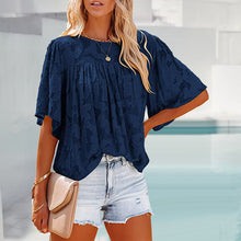 Afbeelding in Gallery-weergave laden, Flared Sleeve Cutout Chiffon Shirt