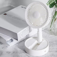Afbeelding in Gallery-weergave laden, Mini opvouwbare telescopische ventilator voor telefoonhouder