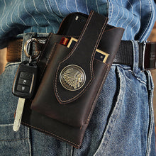 Afbeelding in Gallery-weergave laden, Multifunctionele leren telefoonhoes