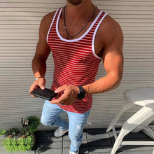Afbeelding in Gallery-weergave laden, Gestreepte casual tanktop voor heren