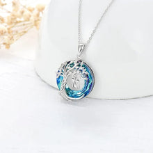 Afbeelding in Gallery-weergave laden, Levensboom kristallen hanger ketting