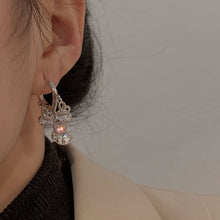 Afbeelding in Gallery-weergave laden, Hart Zirkoon Drop Ear Gespen Oorbellen