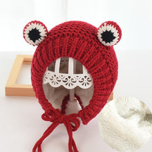Afbeelding in Gallery-weergave laden, Leuke Frog Cartoon Winter Kids gebreide muts muts