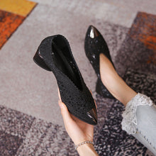 Afbeelding in Gallery-weergave laden, Holle mesh schoenen met spitse neus en stevige hak