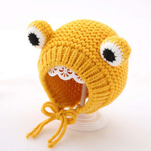Afbeelding in Gallery-weergave laden, Leuke Frog Cartoon Winter Kids gebreide muts muts