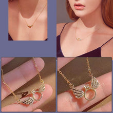 Afbeelding in Gallery-weergave laden, Glanzende ketting met engelenvleugels