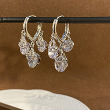 Afbeelding in Gallery-weergave laden, Hart Zirkoon Drop Ear Gespen Oorbellen