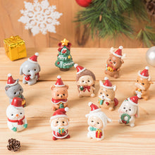Afbeelding in Gallery-weergave laden, Handgemaakte dieren kerstman ornamenten