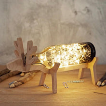 Afbeelding in Gallery-weergave laden, Handgemaakt houten dieren wijnrek